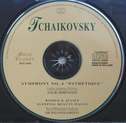 Pyotr Ilyich Tchaikovsky : Symphony No. 6 "Pathétique" (CD, Album, Comp)