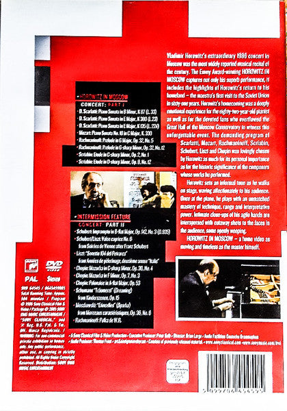 Vladimir Horowitz : Horowitz In Moscow (DVD-V, RE, PAL)