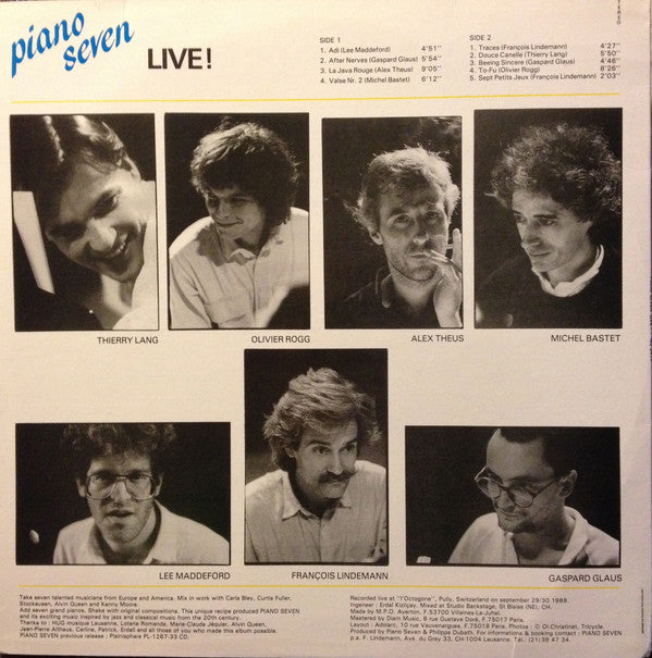 Piano Seven : Live! (LP)