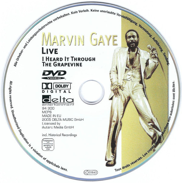 Marvin Gaye : Live - I Heard It Through The Grapevine (DVD-V, PAL)