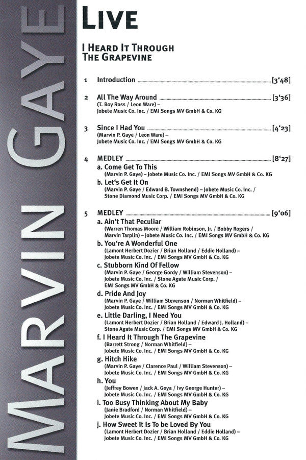 Marvin Gaye : Live - I Heard It Through The Grapevine (DVD-V, PAL)
