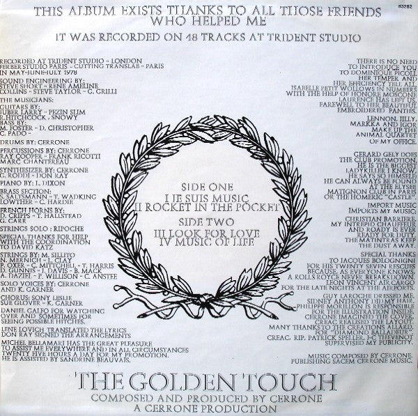 Cerrone : Cerrone IV - The Golden Touch (LP, Album)