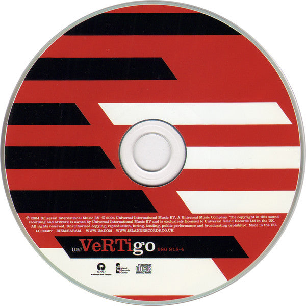 U2 : Vertigo (CD, Single, Car)