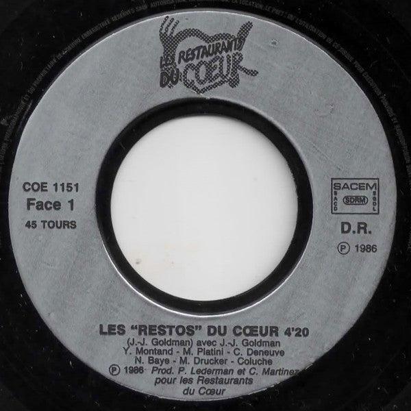 Various : Les "Restos" Du Cœur  (7", Single)
