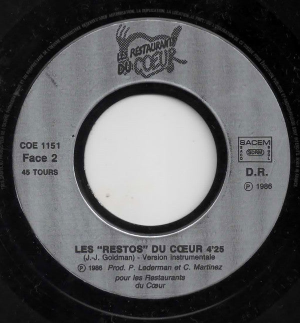 Various : Les "Restos" Du Cœur  (7", Single)