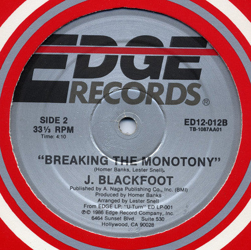 J. Blackfoot : Respect Yourself / Breaking The Monotony (12")