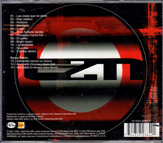 Tiziano Ferro : Rojo Relativo (CD, Album)