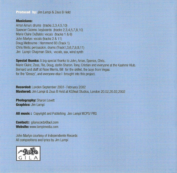 Jim Lampi : Greazy (CD, Album)