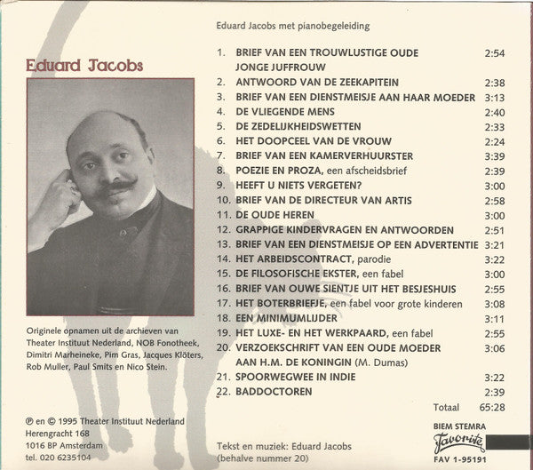 Eduard Jacobs : Jacobs (CD)
