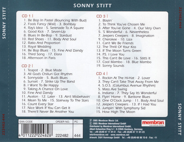 Sonny Stitt : One O'Clock Jump (4xCD, Comp, RM)