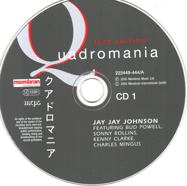 J.J. Johnson : Featuring Bud Powell, Sonny Rollins, Kenny Clarke, Charles Mingus (4xCD, Comp, RM)