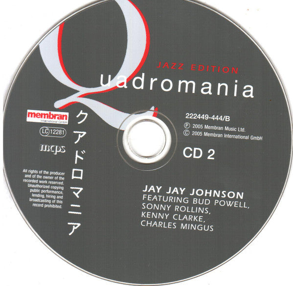 J.J. Johnson : Featuring Bud Powell, Sonny Rollins, Kenny Clarke, Charles Mingus (4xCD, Comp, RM)