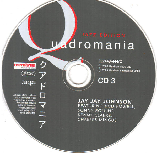 J.J. Johnson : Featuring Bud Powell, Sonny Rollins, Kenny Clarke, Charles Mingus (4xCD, Comp, RM)