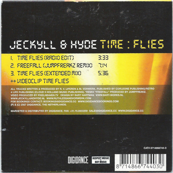 Jeckyll & Hyde : Time Flies (CD, Single, Enh)