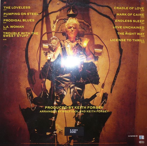 Billy Idol : Charmed Life (LP, Album, Club)
