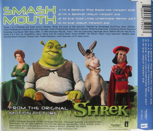 Smash Mouth : I'm A Believer (CD, Maxi)
