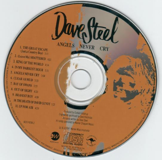 Dave Steel : Angels Never Cry (CD, Album)