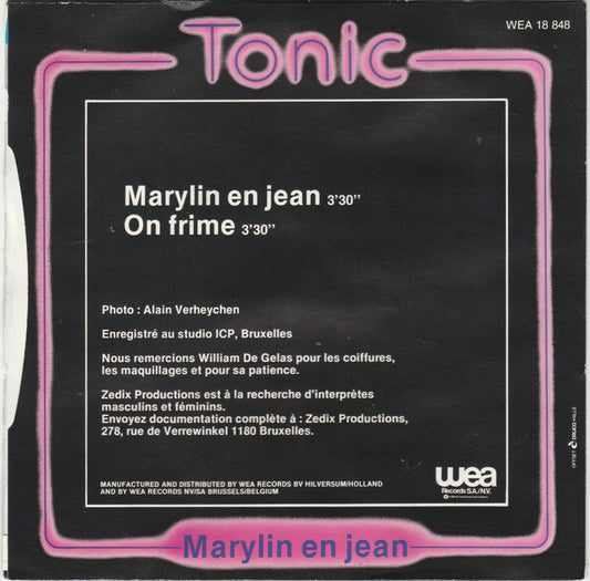 Tonic (6) : Marylin En Jean (7", Single)