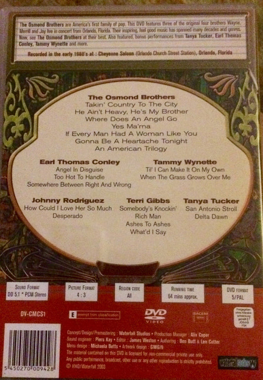 The Osmonds : Cheyenne Saloon - Volume 1 (DVD, NTSC, PAL)