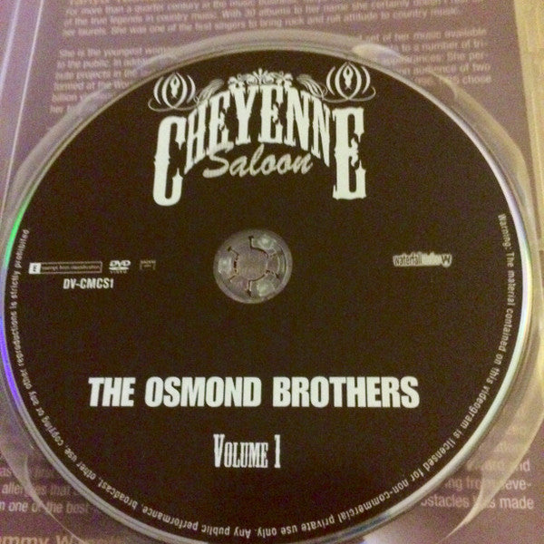 The Osmonds : Cheyenne Saloon - Volume 1 (DVD, NTSC, PAL)