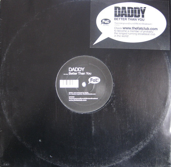 Daddy : Better Than You (12", S/Sided)
