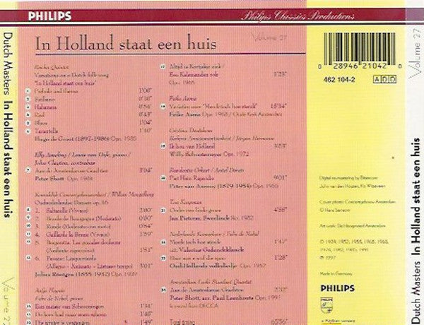 Various : In Holland Staat Een Huis (CD, Comp)