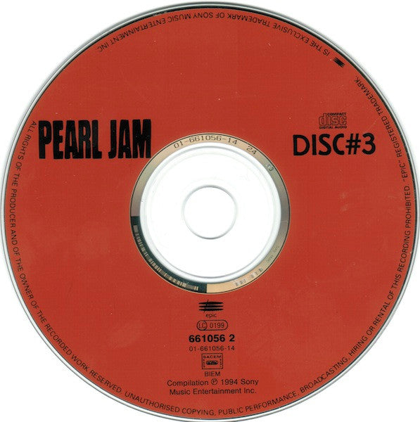 Pearl Jam : Dissident - Live In Atlanta #3 (CD, Single, CD3)