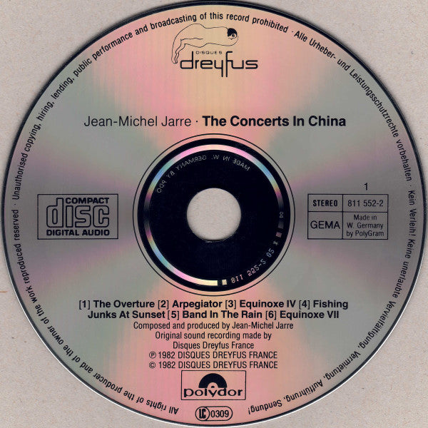 Jean-Michel Jarre : The Concerts In China (2xCD, Album, RE)