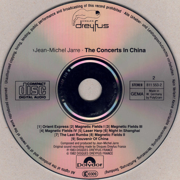 Jean-Michel Jarre : The Concerts In China (2xCD, Album, RE)