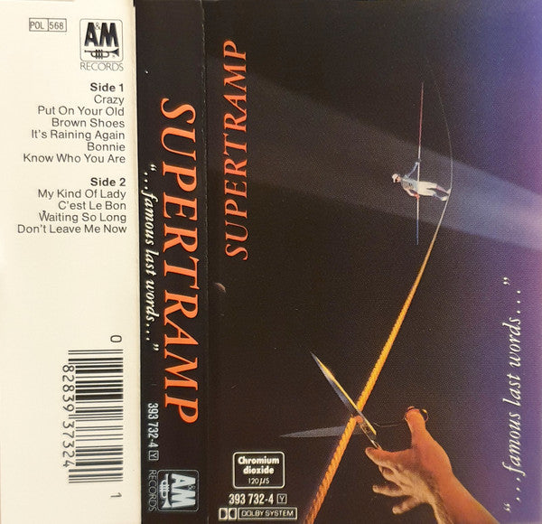 Supertramp : "...Famous Last Words..." (Cass, Album, RE)