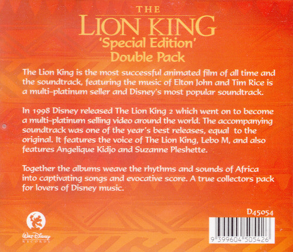 Various : The Lion King Double Pack (2xCD, Comp, Ltd, S/Edition)