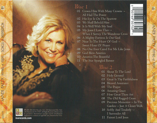 Sandi Patty : Hymns Of Faith: Songs Of Inspiration (2xCD, Album)