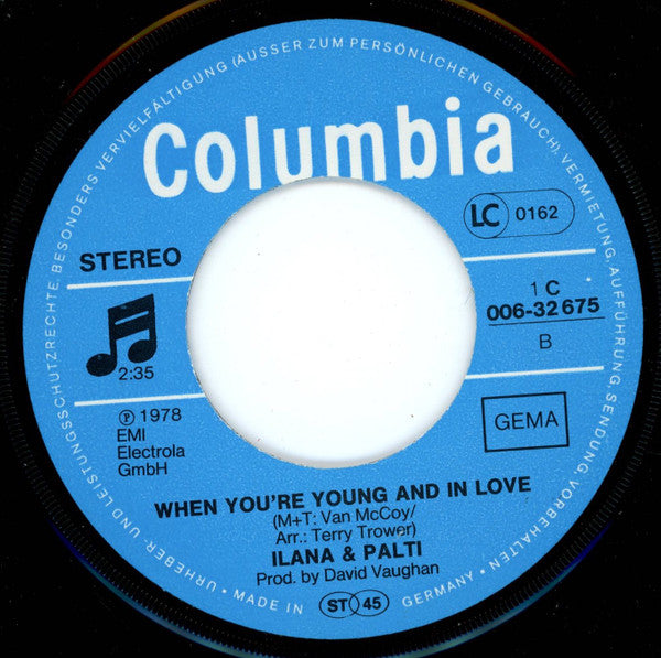 Ilana & Palti : Love Just Knocked At My Door (7", Single)