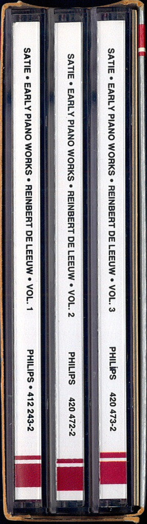 Erik Satie • Reinbert de Leeuw : The Early Piano Works = Die Frühen Klavierstücke = Les  Œuvres De Jeunesse Pour Piano (Box, Comp, Sli + 3xCD, Album, RE, RM)