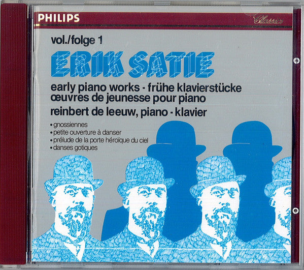 Erik Satie • Reinbert de Leeuw : The Early Piano Works = Die Frühen Klavierstücke = Les  Œuvres De Jeunesse Pour Piano (Box, Comp, Sli + 3xCD, Album, RE, RM)