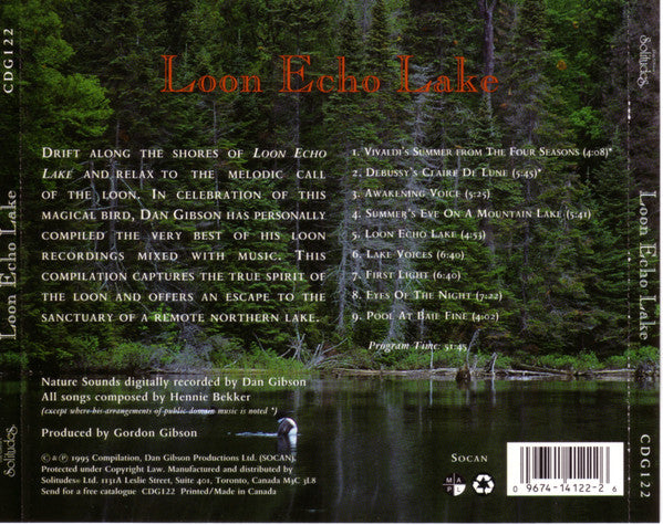 Dan Gibson, Hennie Bekker : Loon Echo Lake (CD, Album)