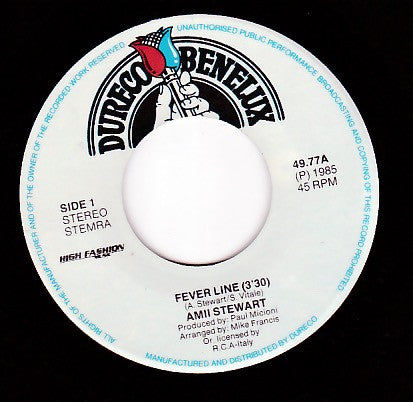 Amii Stewart : Fever Line (7", Single)