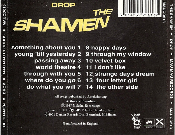 The Shamen : Drop (CD, Album, RE)