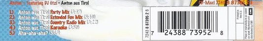 Anton Feat. DJ Ötzi : Anton Aus Tirol (CD, Maxi)