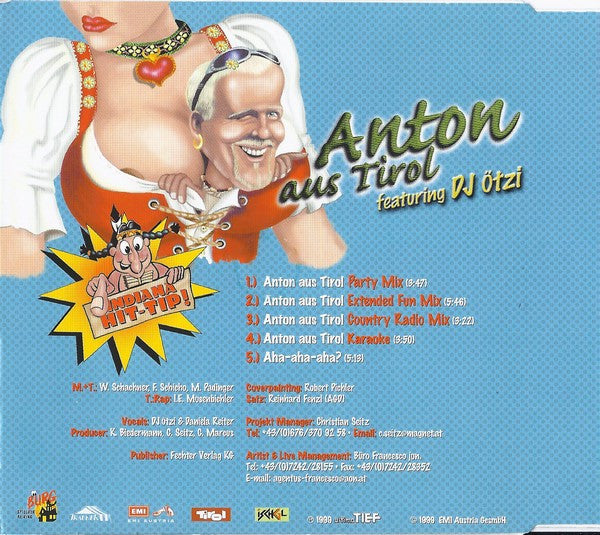 Anton Feat. DJ Ötzi : Anton Aus Tirol (CD, Maxi)