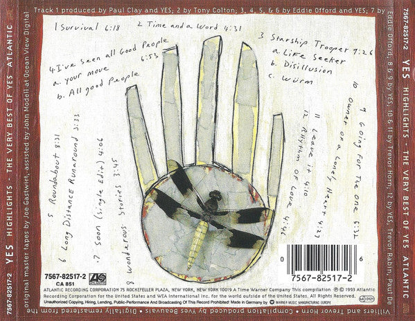 Yes : Highlights The Very Best Of Yes (CD, Comp, RE)