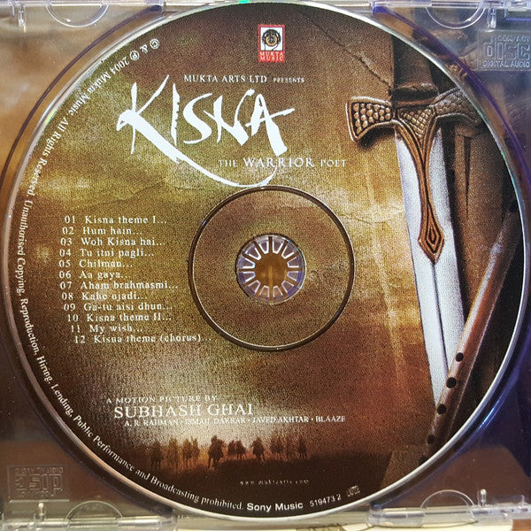 Ismail Darbar, A.R. Rahman : Kisna - The Warrior Poet  (CD, Album)