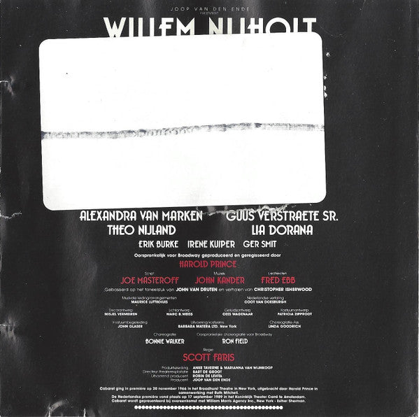 Willem Nijholt : Hoogtepunten Uit De Musical Cabaret (CD)