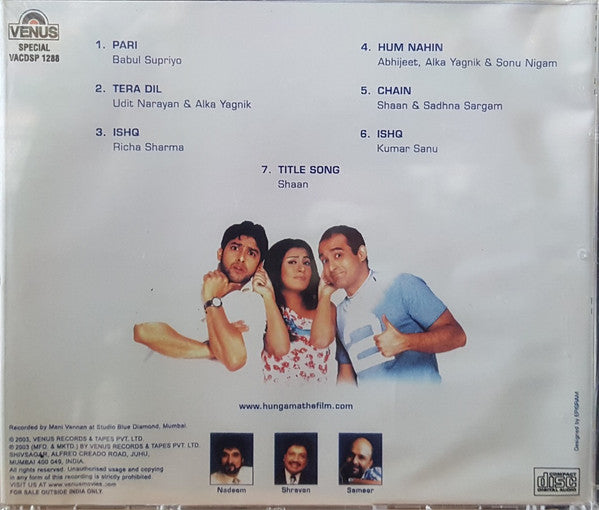 Nadeem Shravan : Hungama (CD, Album)