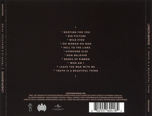 London Grammar : Truth Is A Beautiful Thing (CD, Album)