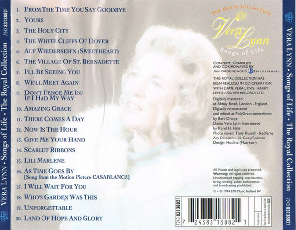Vera Lynn : Songs Of Life - The Royal Collection (CD, Comp)