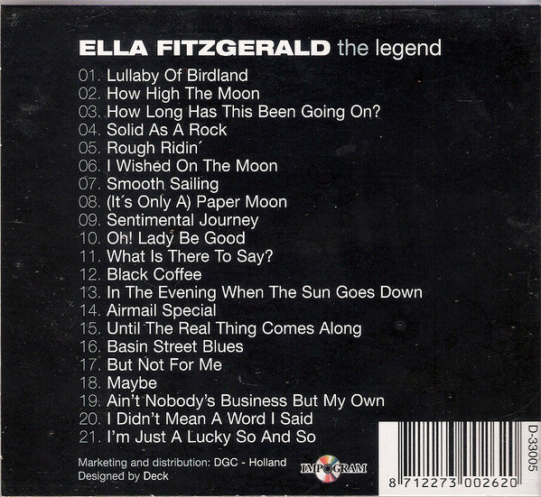 Ella Fitzgerald : The Legend (CD, Comp, Dig)