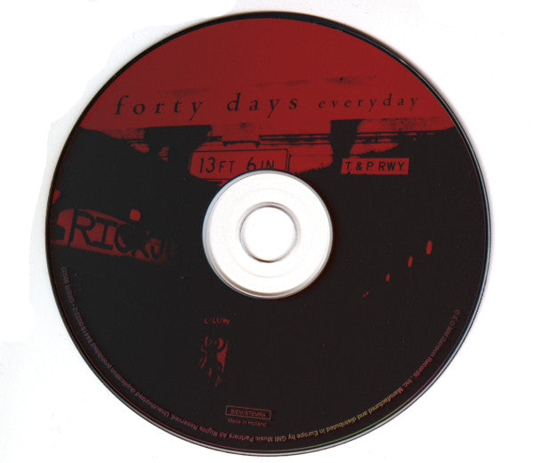 Forty Days : Everyday (CD, Album)