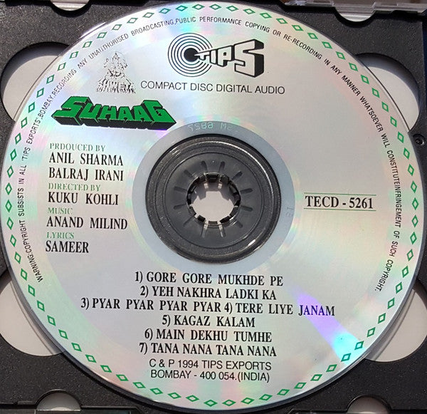 Anand Milind, Sameer : Suhaag / Tips Favourites (2xCD, Album, Comp)