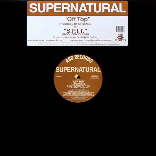 Supernatural (2) : Off Top / S.P.I.T. (12")